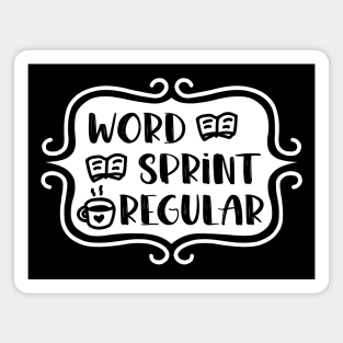 Word Sprint Regular - Writing Typography Magnet